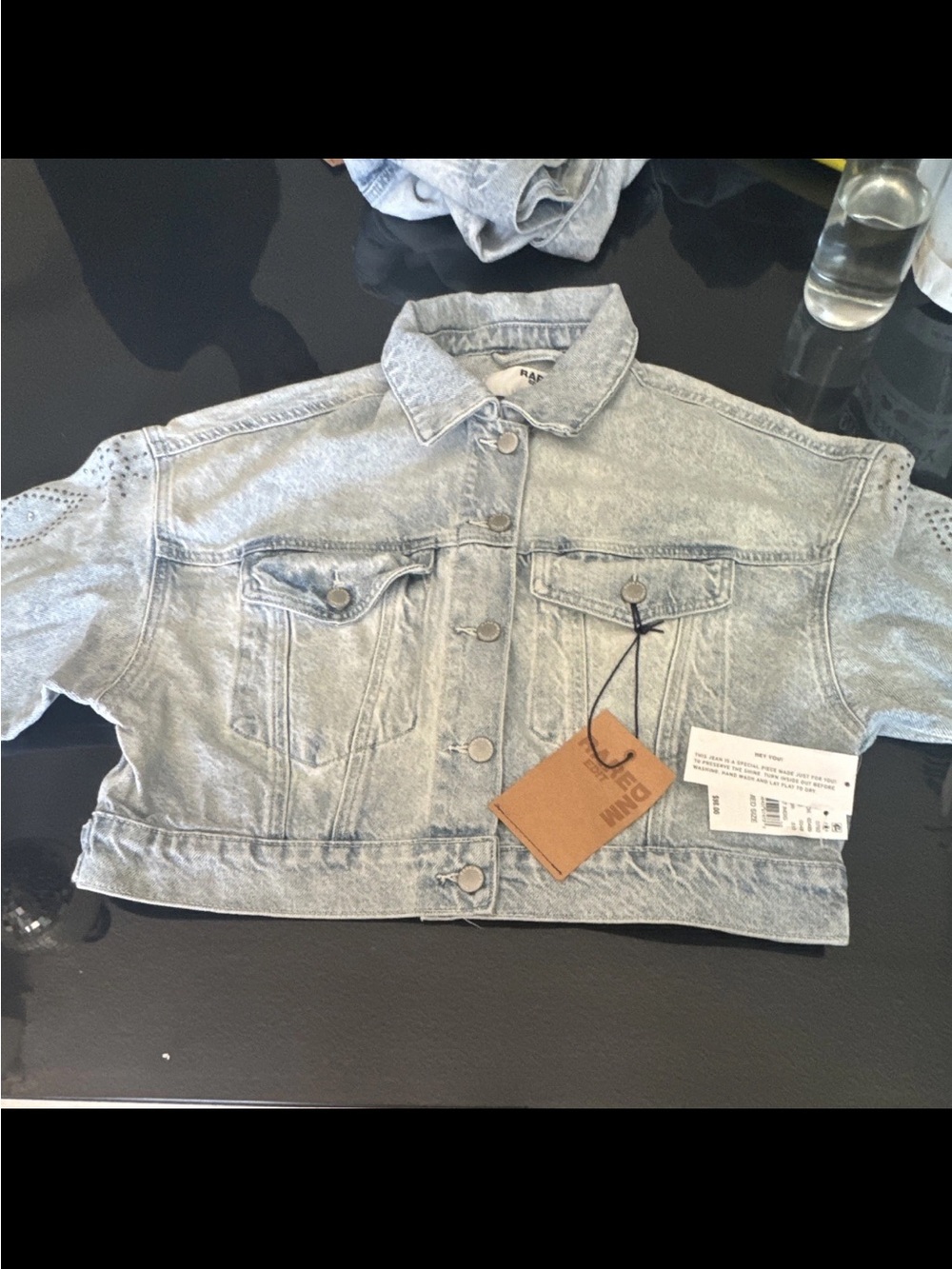 PacSun Light Wash Cropped Denim Jacket